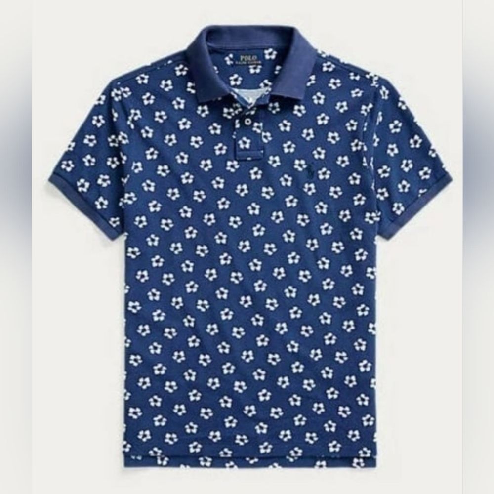 Polo Ralph Lauren Men's Floral Hibiscus Print Classic Fit Polo Shirt XL - Picture 2 of 10